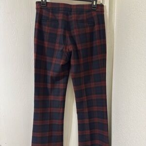 10 Crosby Derek Lam Burgundy  and Blue Plaid women’s  Dress Pants